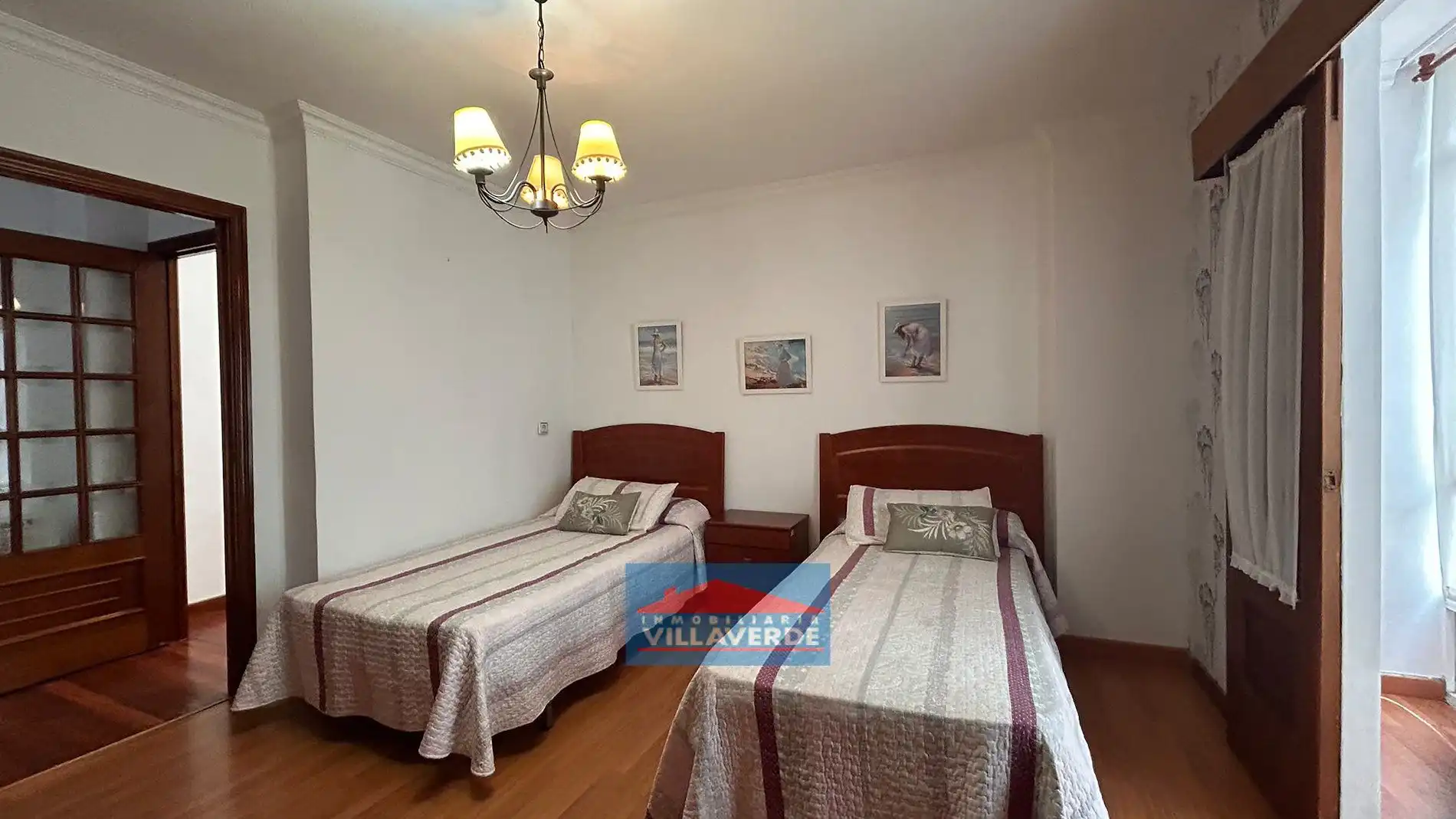 Bedroom of Flat for sale in Cangas   with Heating, Parquet flooring and Storage room