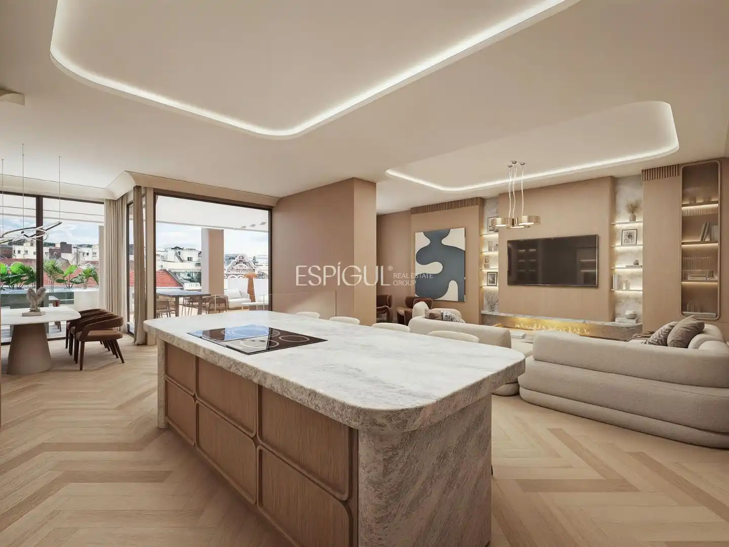 Cocina de Ático en venta en Madrid con Calefacción y Terraza