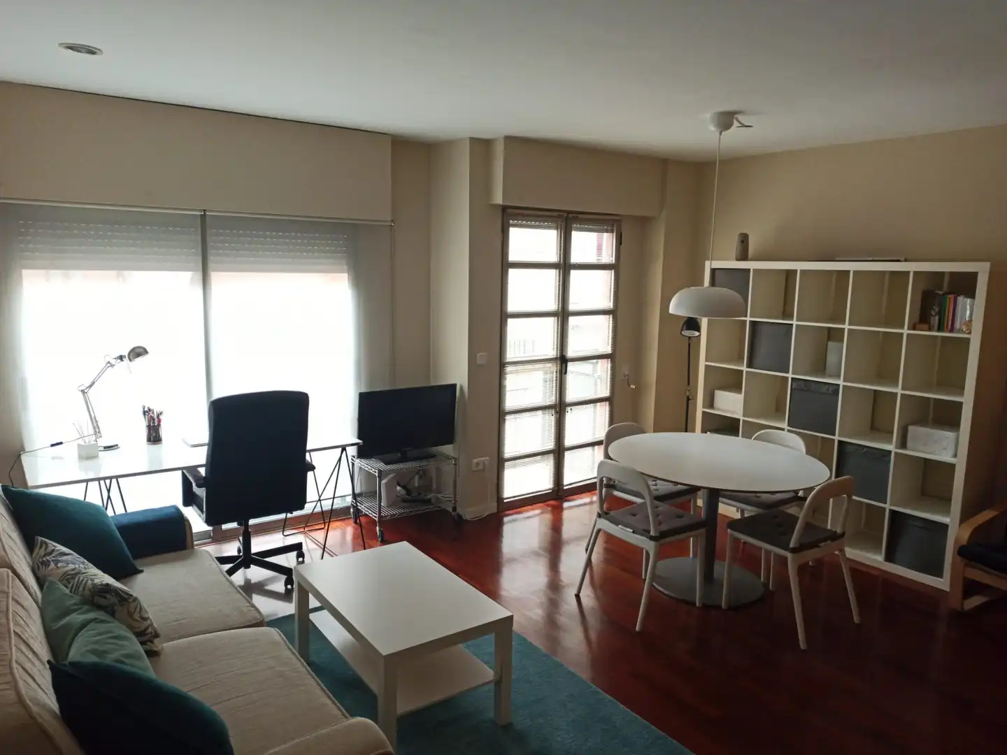 Sala d'estar de Apartament de lloguer en Murcia amb Aire condicionat, Calefacció i Parquet