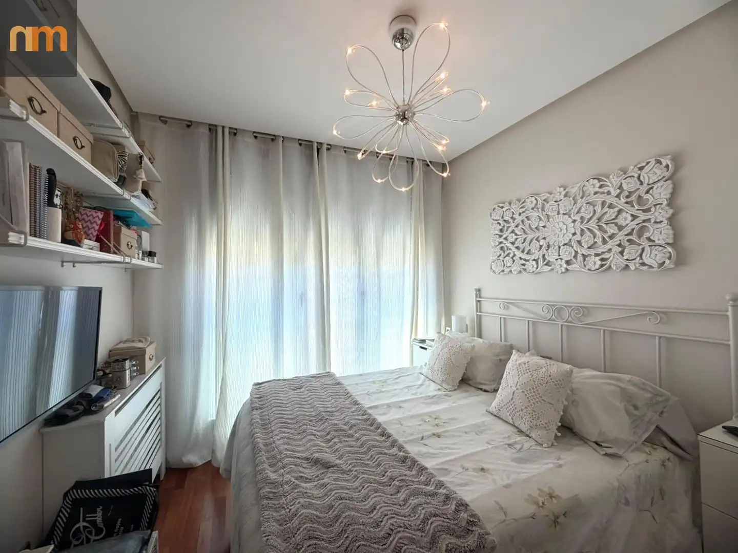 Bedroom of Flat for sale in Madrid  with Air Conditioner, Heating and Private garden