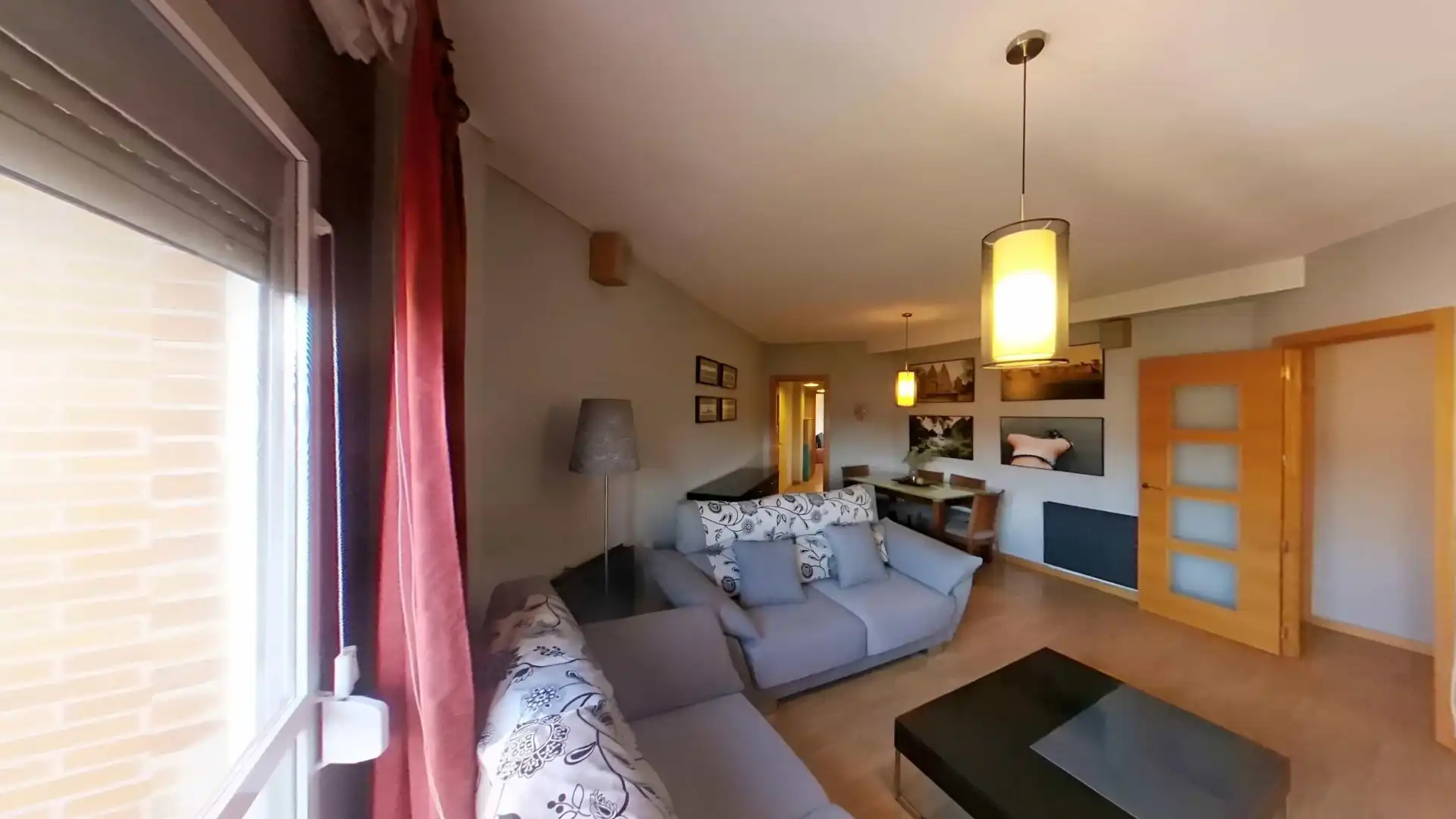 Sala de estar de Piso de alquiler en  Madrid Capital con Aire acondicionado, Calefacción y Amueblado