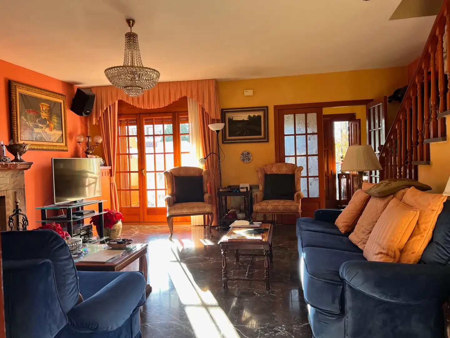 Sala d'estar de Casa adosada en venda en Vilassar de Dalt amb Calefacció, Jardí privat i Terrassa