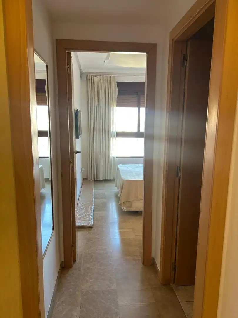 Bedroom of Flat for rent in Valencia  with Air Conditioner, Storage room and Furnished