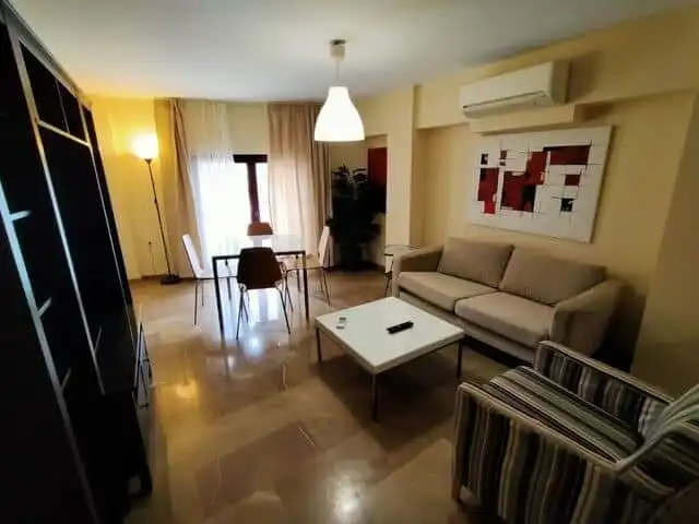 Sala d'estar de Apartament de lloguer en Granada amb Moblat, Rentadora i Microones