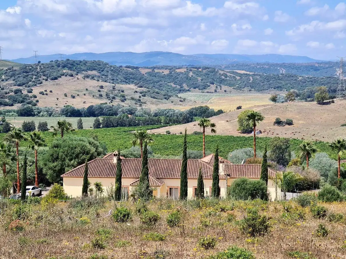 Vista exterior de Finca rústica en venda en San Martín del Tesorillo amb Piscina