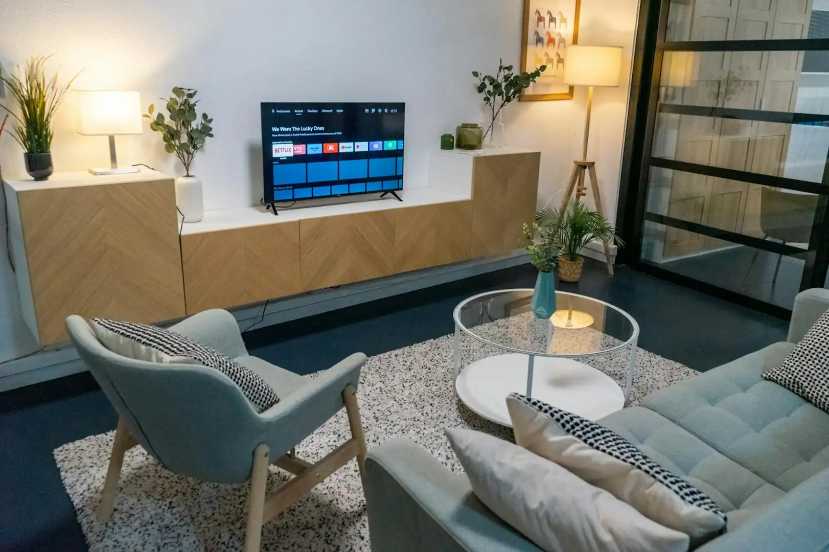Sala d'estar de Pis de lloguer en Sevilla amb Aire condicionat, Rentadora i TV