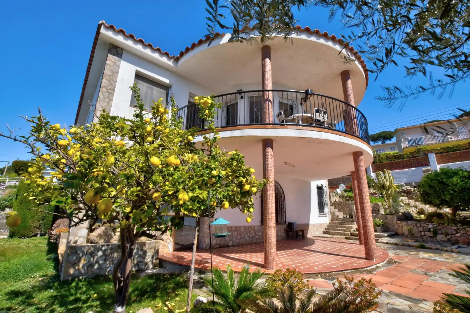 Vista exterior de Casa o xalet en venda en Tordera amb Calefacció, Jardí privat i Terrassa
