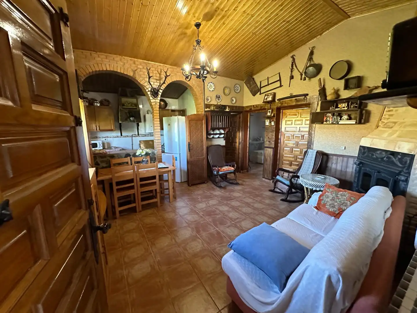 Kitchen of Houses for sale in Villar de Olalla  with Air Conditioner, Heating and Private garden