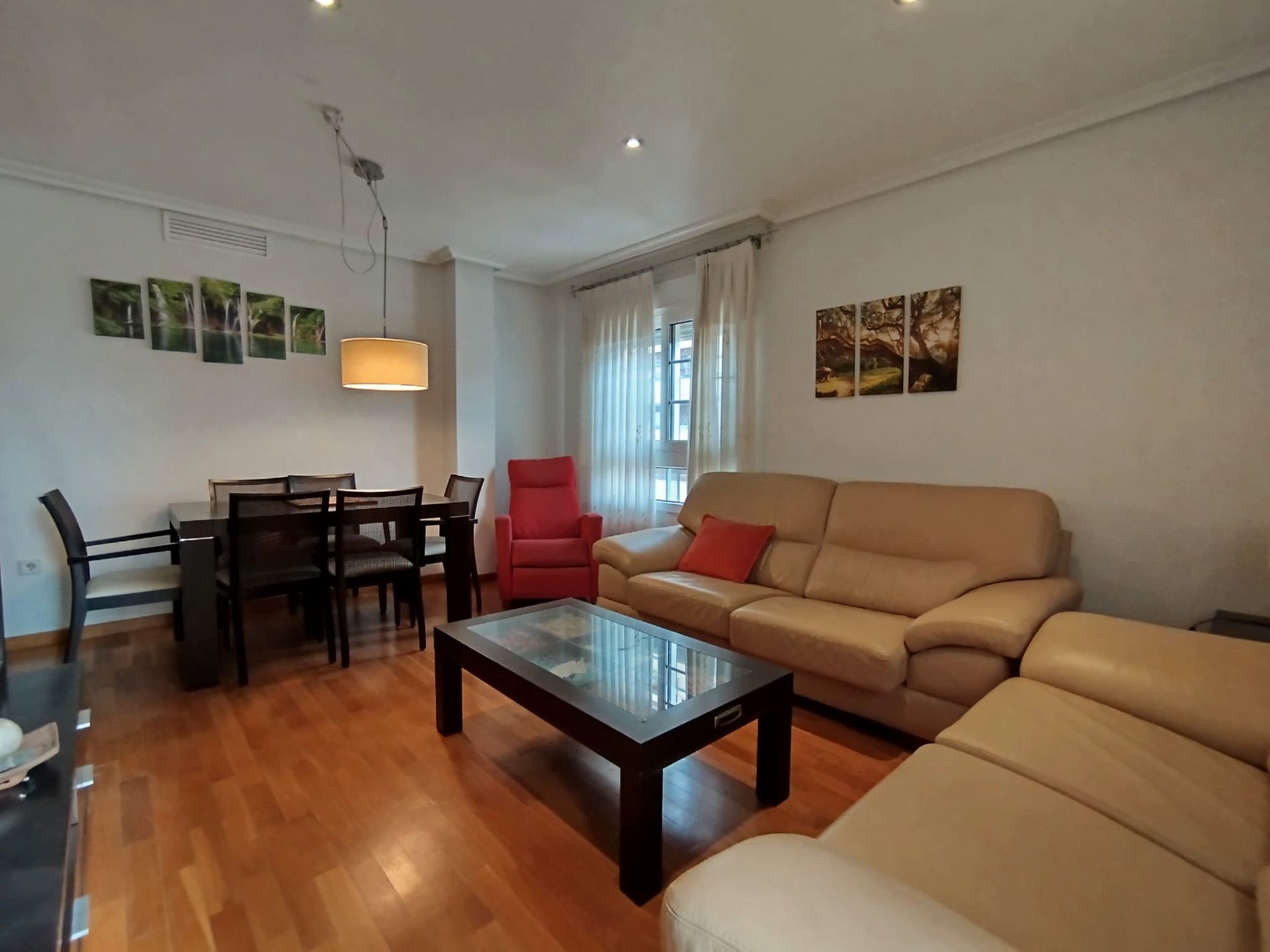 Living room of Flat to rent in  Murcia Capital  with Air Conditioner, Terrace and Furnished