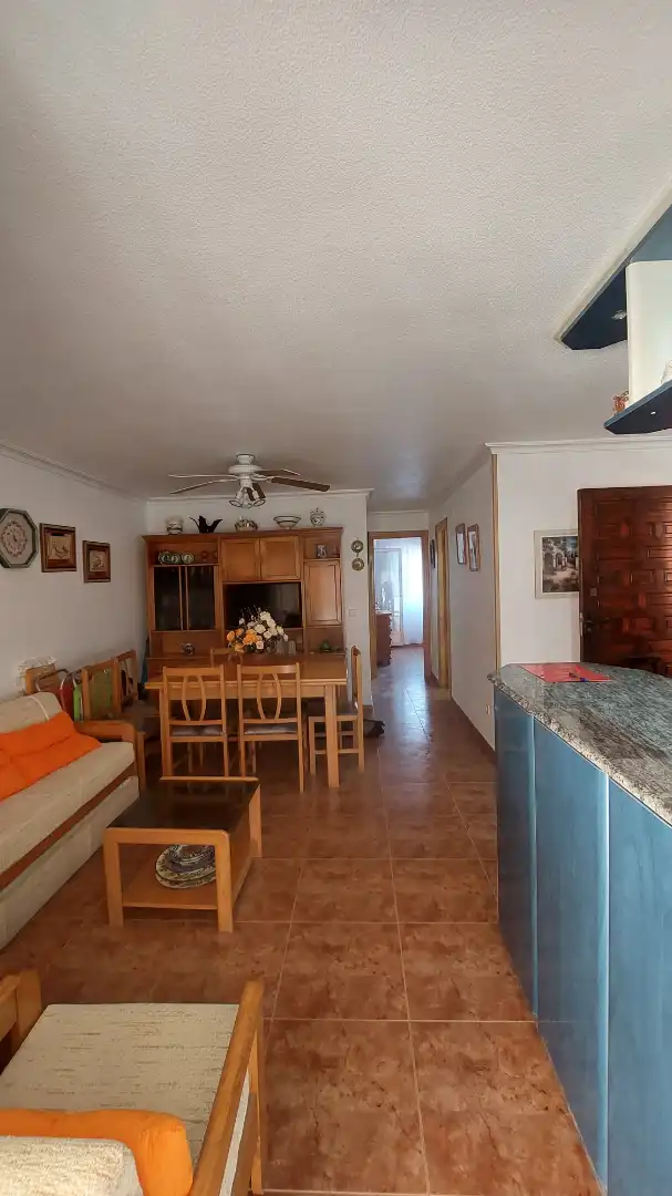 Menjador de Apartament en venda en La Manga del Mar Menor amb Terrassa, Moblat i Forn
