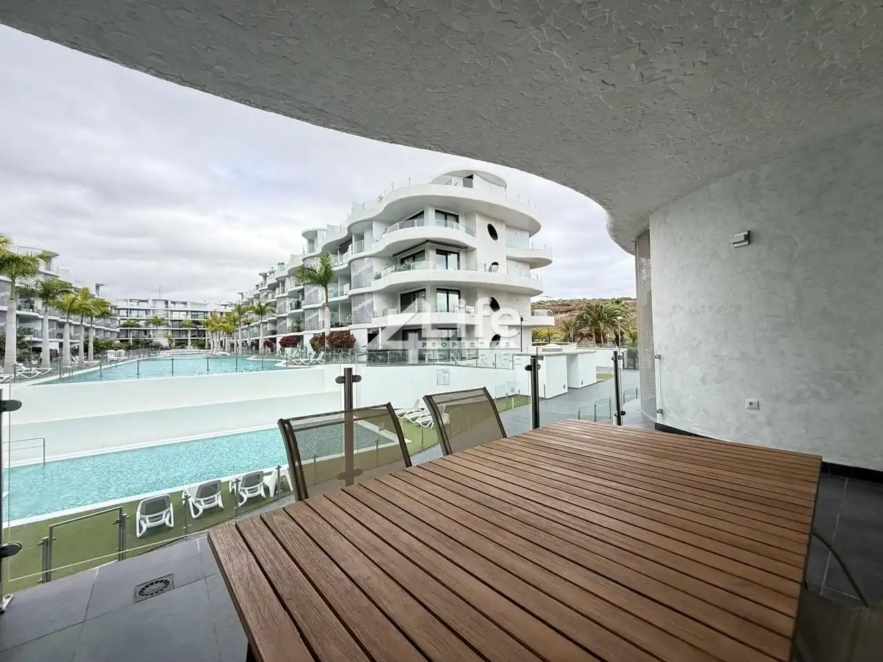 Terraza de Apartamento de alquiler en Arona con Aire acondicionado, Terraza y Piscina