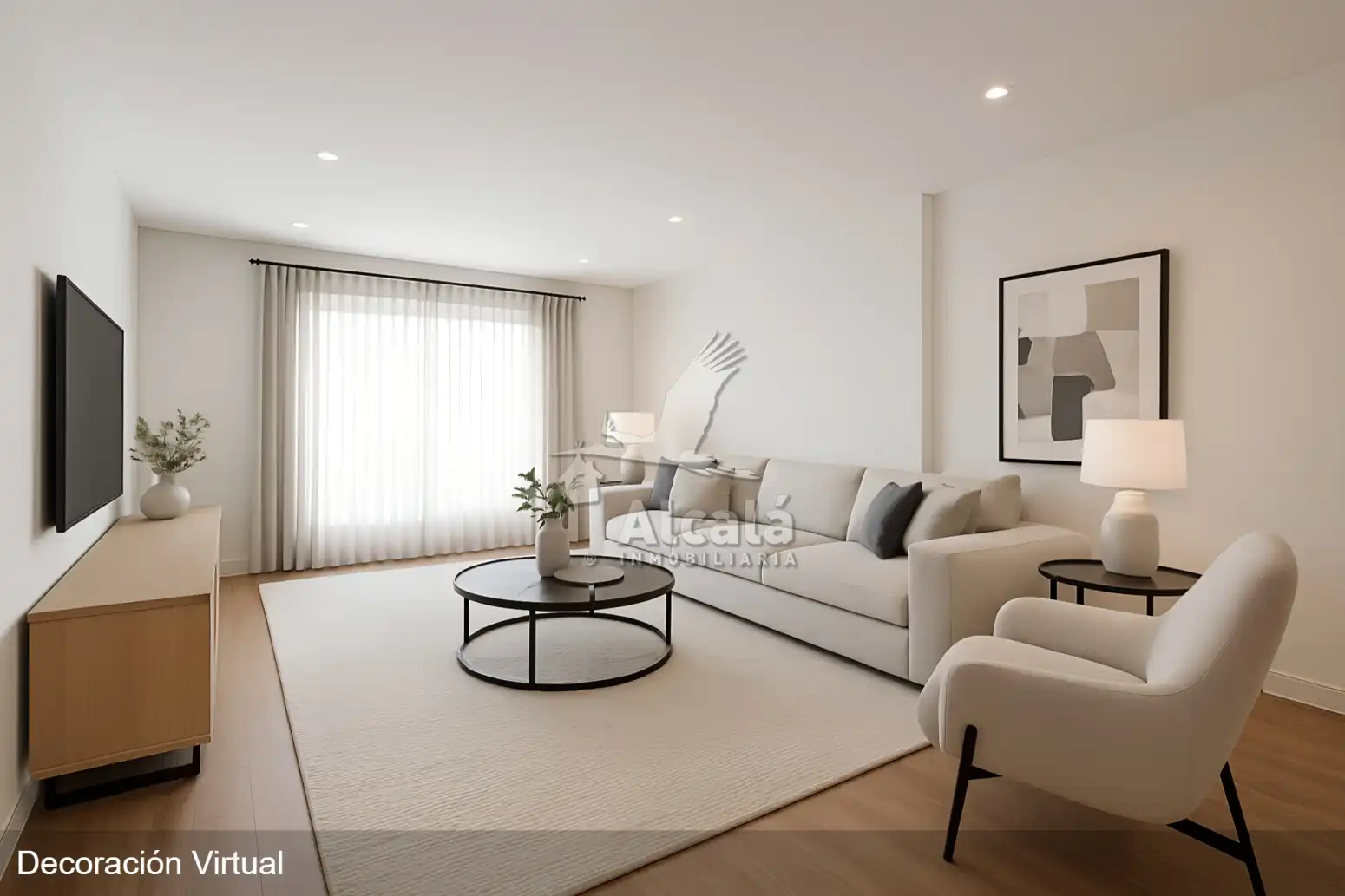 Sala de estar de Piso en venta en Alcalá de Henares con Calefacción, Parquet y Terraza