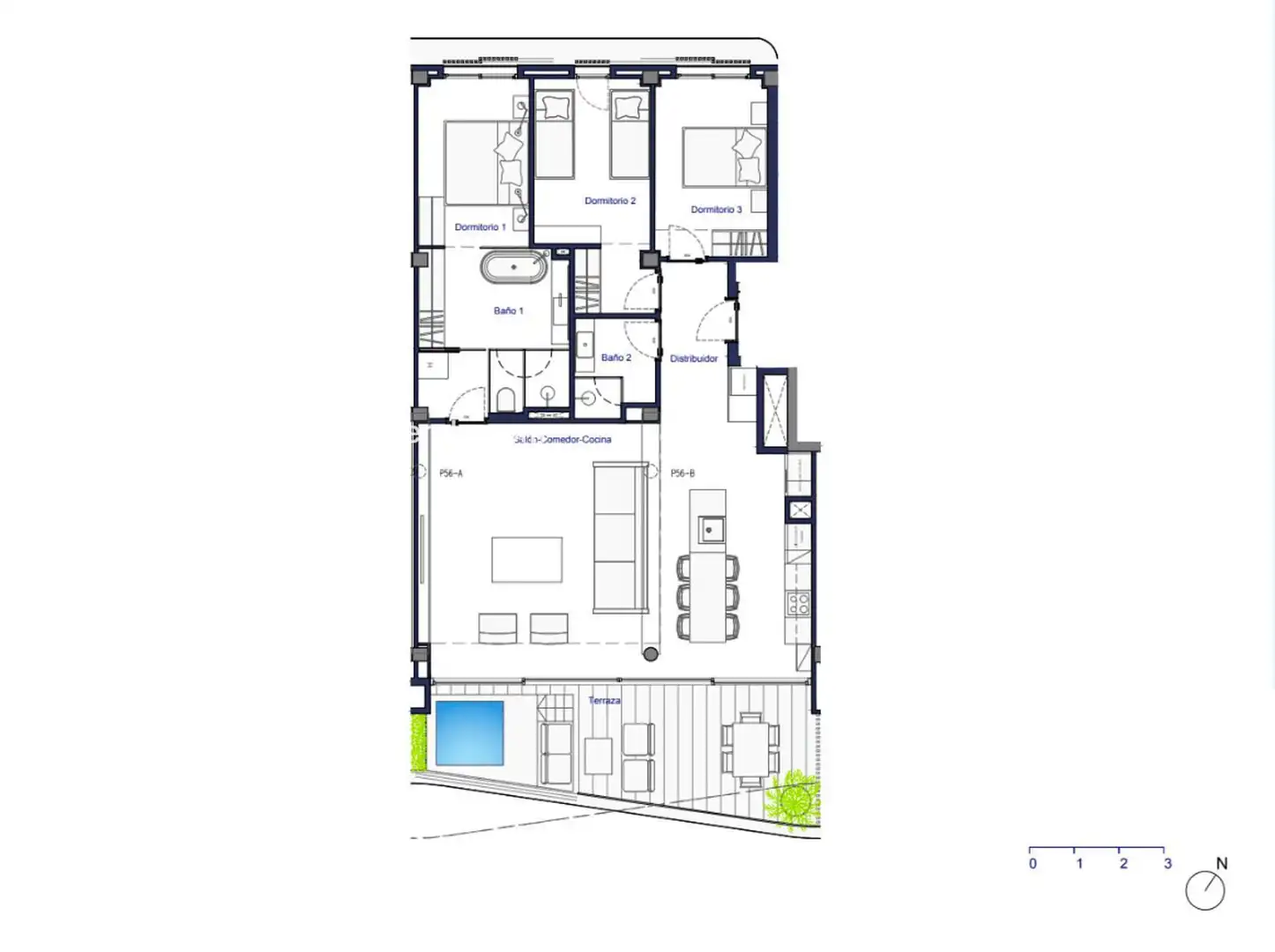 Wohnung mit Pool zum Verkauf in Joaquin Gadea, imagen 28