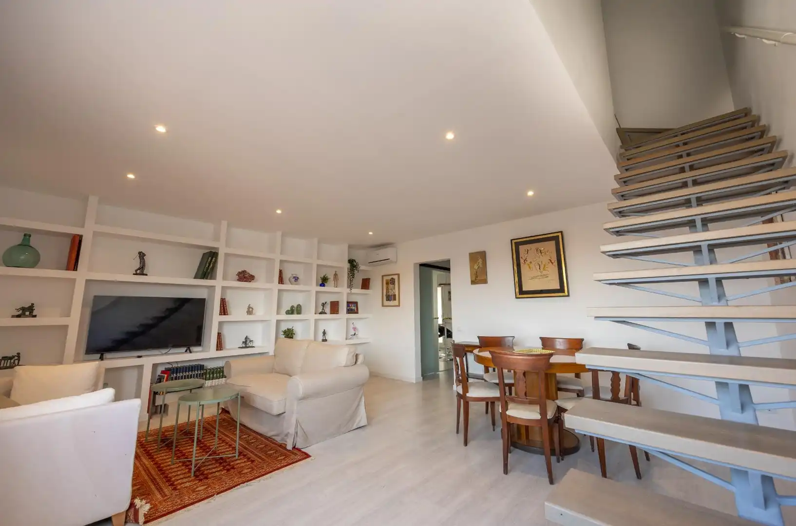 Sala de estar de Ático en venta en Barcelona con Aire acondicionado