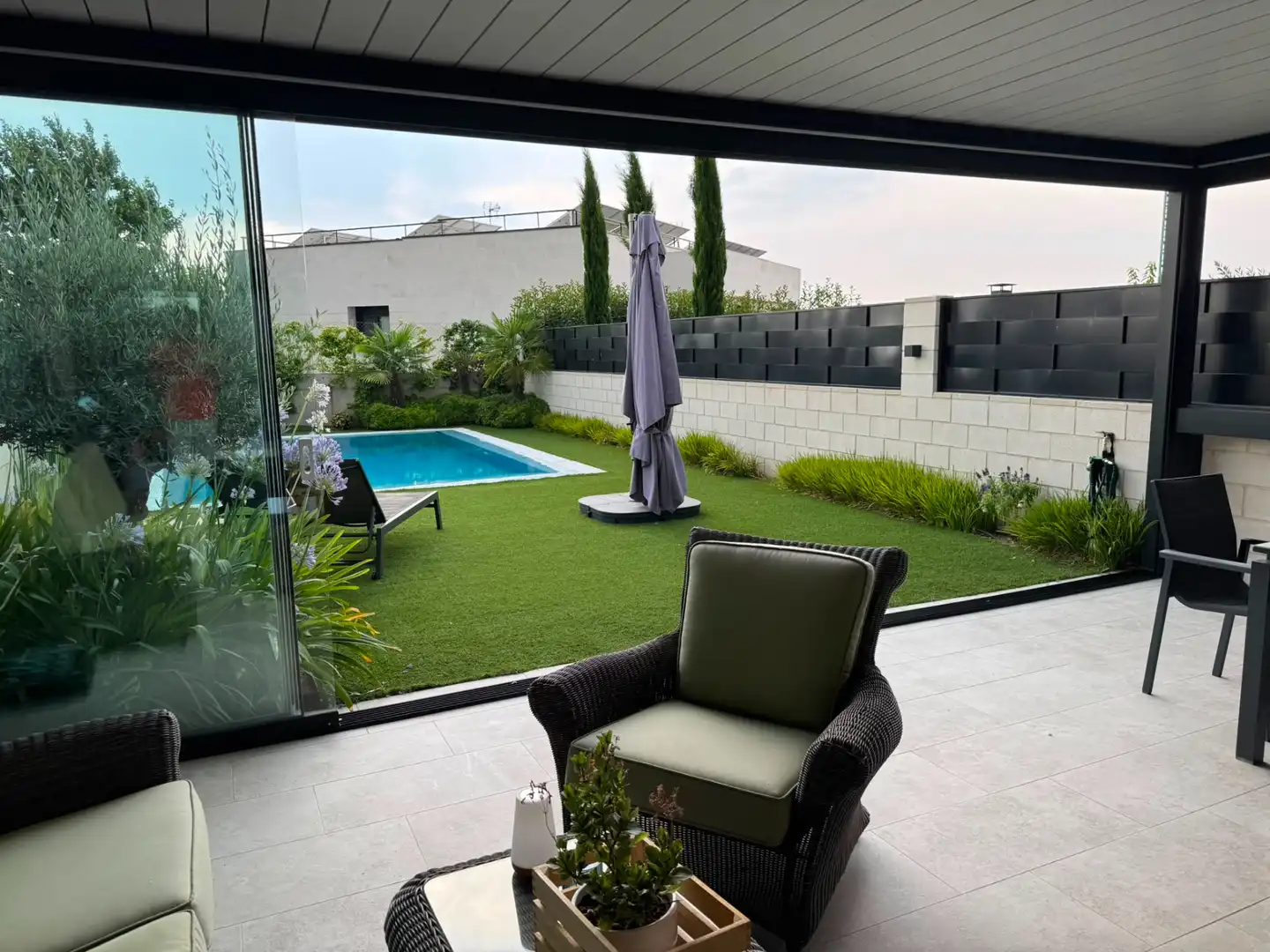 Terrassa de Casa o xalet en venda en Boadilla del Monte amb Calefacció, Jardí privat i Terrassa