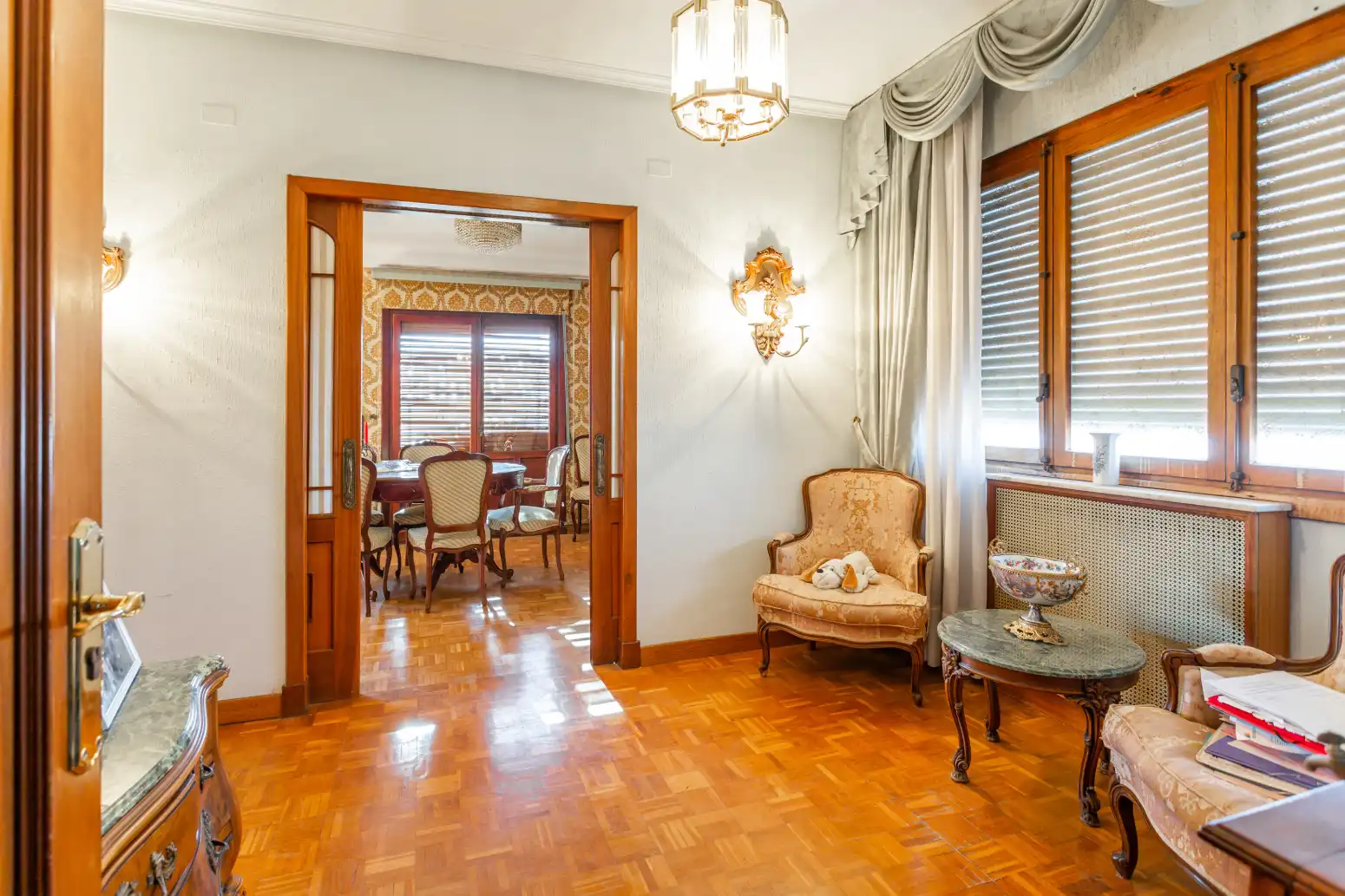 Comedor de Casa o chalet en venta en Castejón (Navarra) con Calefacción, Parquet y Terraza