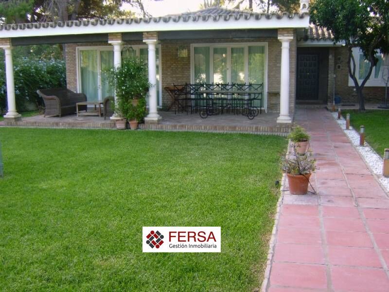 Terrace of Single-family semi-detached to rent in El Puerto de Santa María  with Air Conditioner, Heating and Private garden