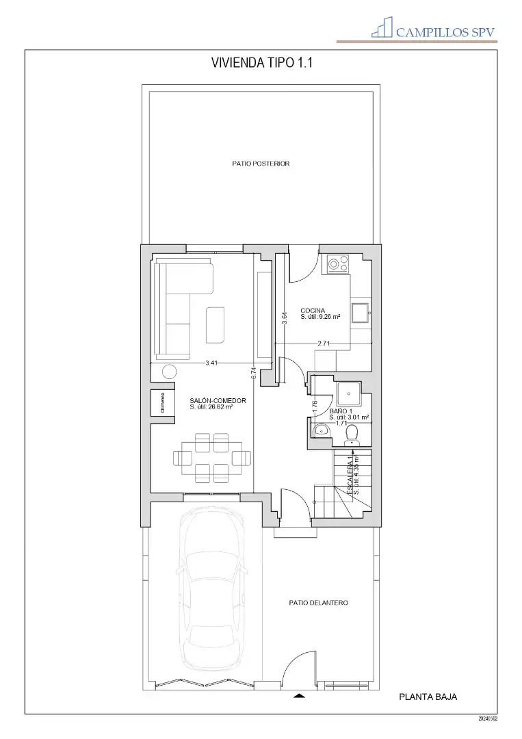 Casa adosada en venta en Campillos con Jardín privado, Terraza y Amueblado
