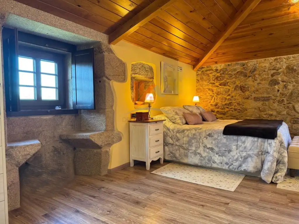 Habitación de Casa o chalet en venta en A Estrada  con Jardín privado, Horno y Balcón