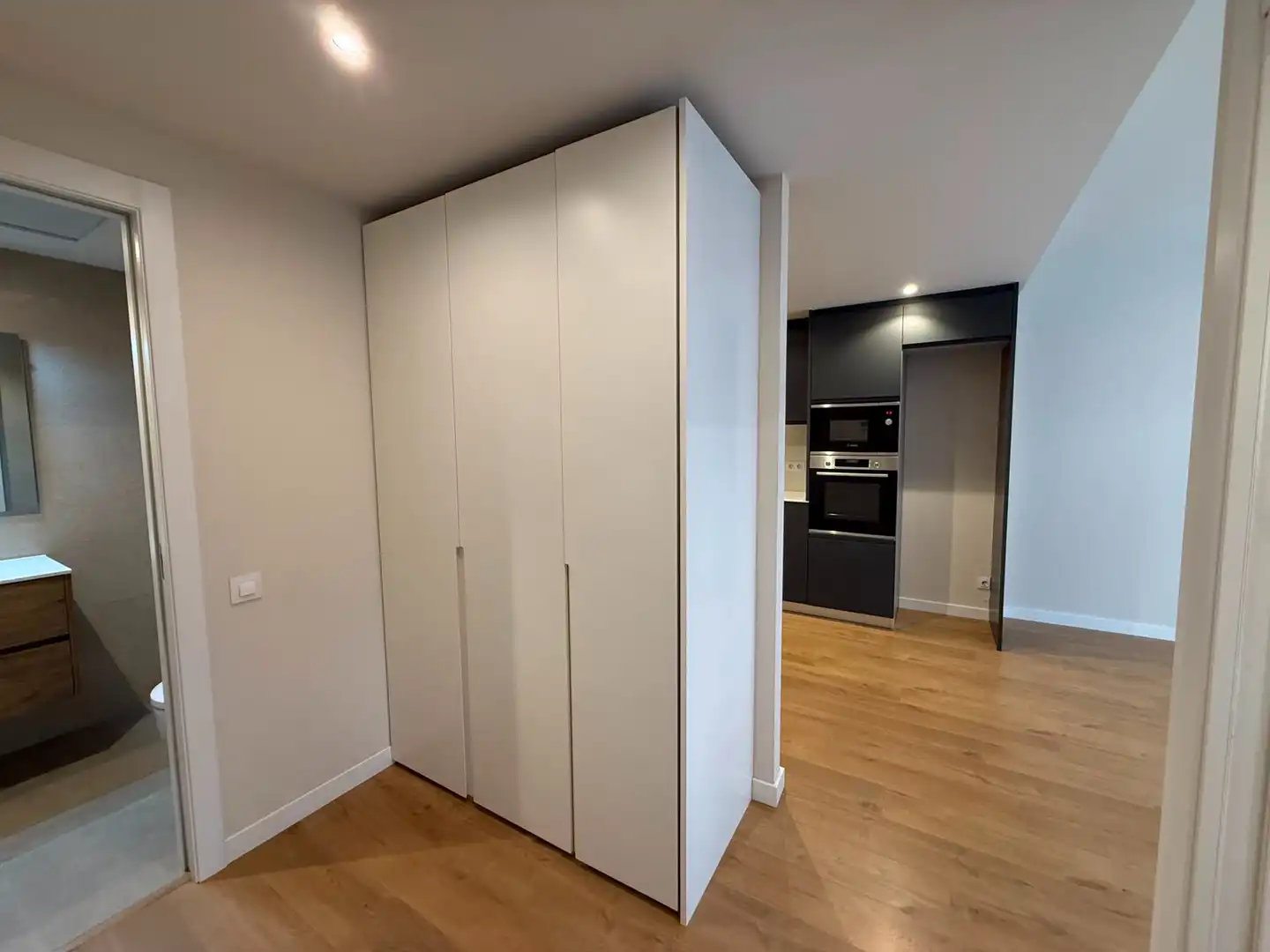 Cuina de Planta baixa de lloguer en La Garriga amb Aire condicionat, Parquet i Terrassa