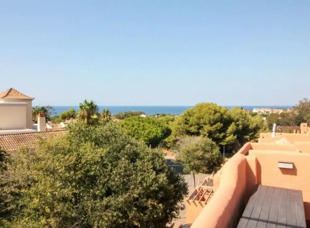 Exterior view of Detached homes for sale in Marbella  with Air Conditioner, Terrace and Swimming Pool