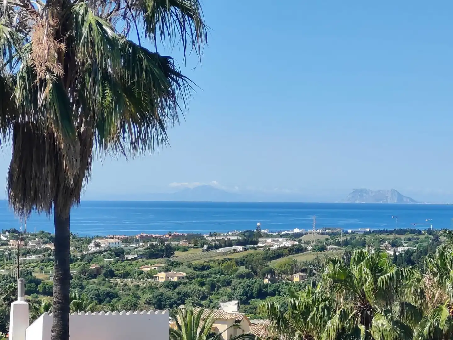 Vista exterior de Casa o xalet en venda en Estepona amb Aire condicionat, Jardí privat i Terrassa