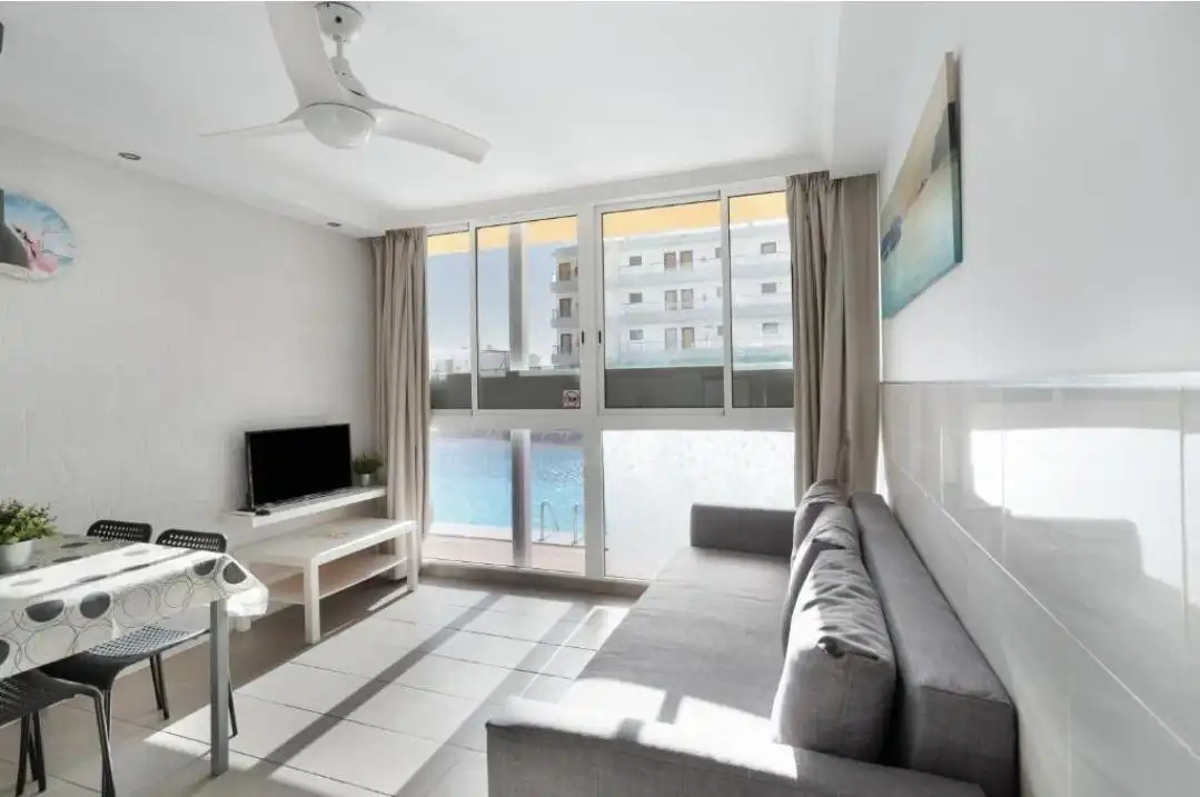 Sala de estar de Planta baja en venta en San Bartolomé de Tirajana con Terraza, Amueblado y Lavadora