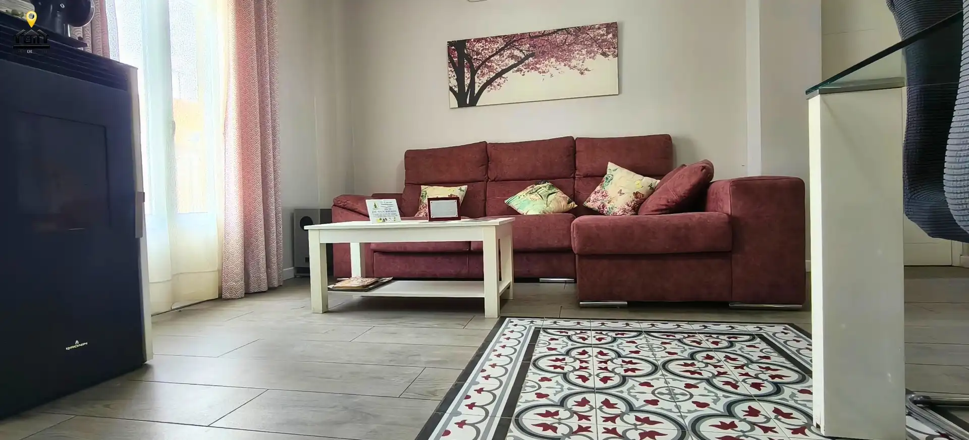 Sala de estar de Casa o chalet en venta en Manzanilla con Aire acondicionado, Amueblado y Horno