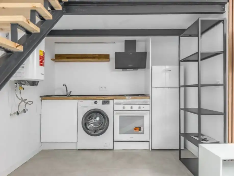 Kitchen of Study for rent in  Madrid Capital  with Air Conditioner