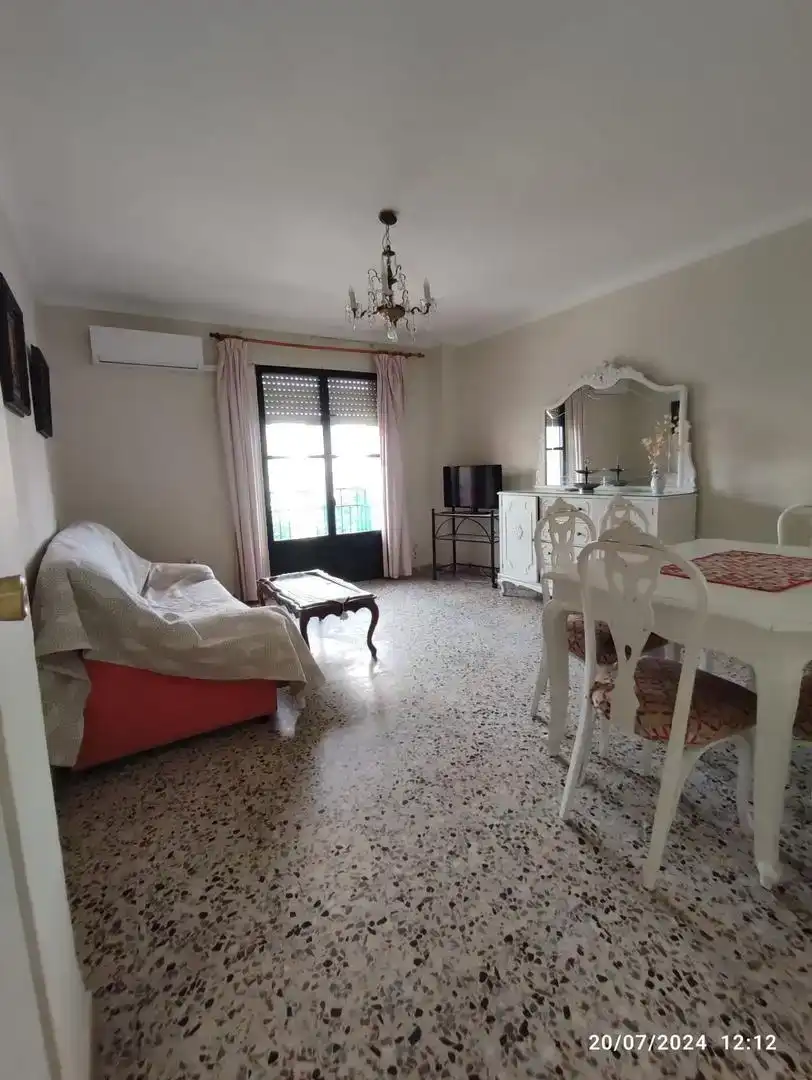 Living room of Flat for sale in Herrera  with Air Conditioner, Furnished and Oven