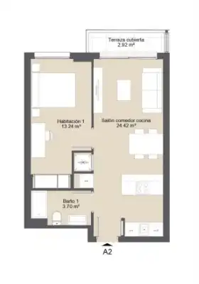 Piso con terraza en venta en Ronda del Millars, imagen 3