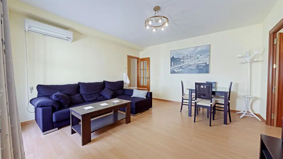 Wohnzimmer von Wohnung zur Miete in Madrid mit Klimaanlage, Heizung und Terrasse