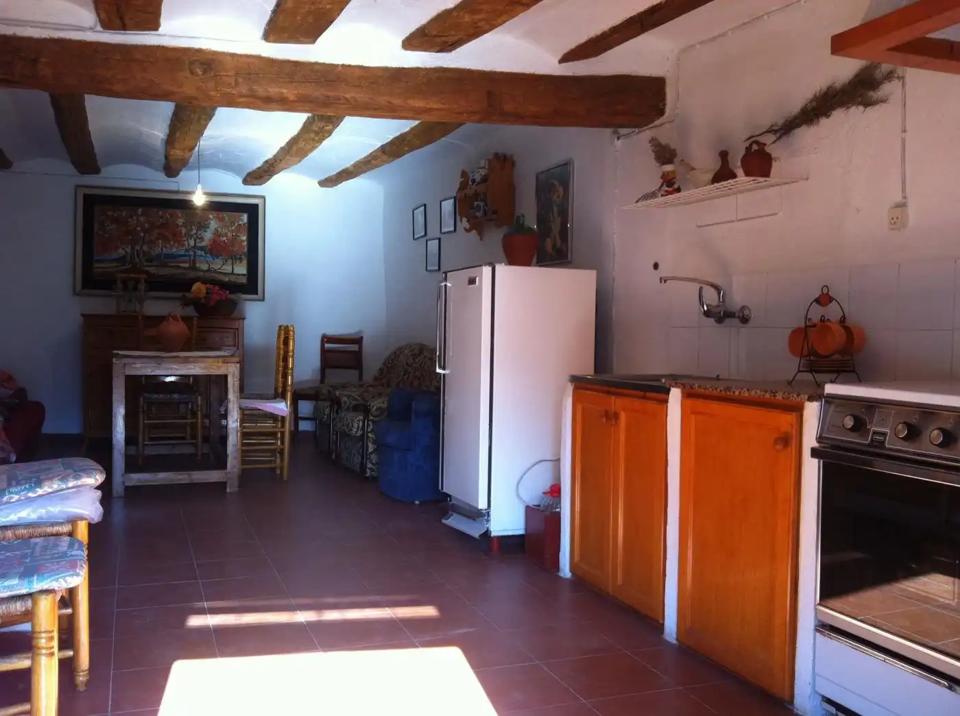 Cocina de Finca rústica en venta en Vallibona con Amueblado, Horno y Balcón