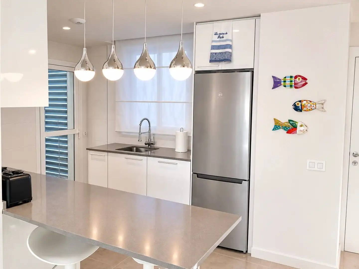 Kitchen of Apartments for rent in Marbella  with Air Conditioner, Heating and Terrace