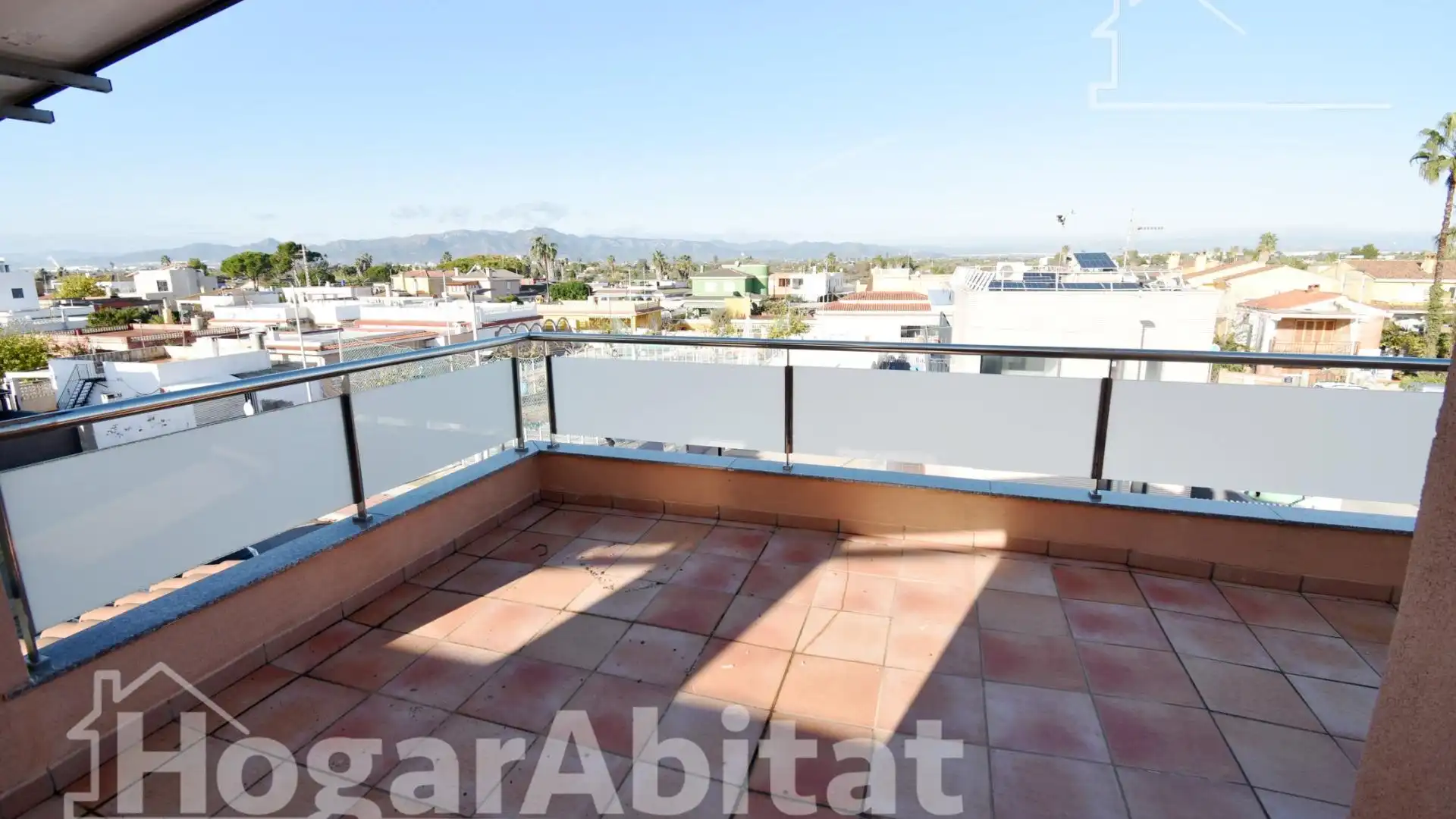 Terrace of Single-family semi-detached for sale in Burriana / Borriana  with Air Conditioner, Terrace and Swimming Pool
