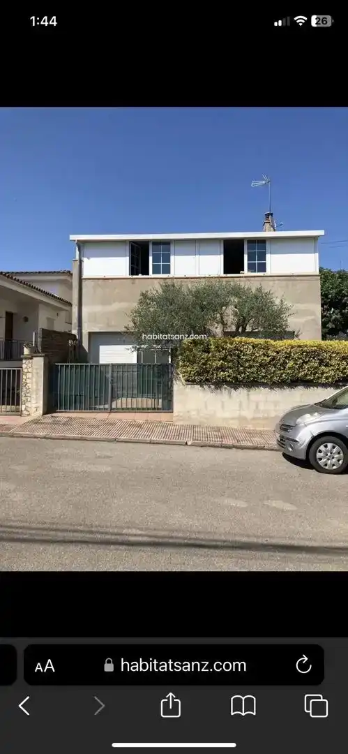 Vista exterior de Casa adosada en venda en Riudarenes amb Piscina