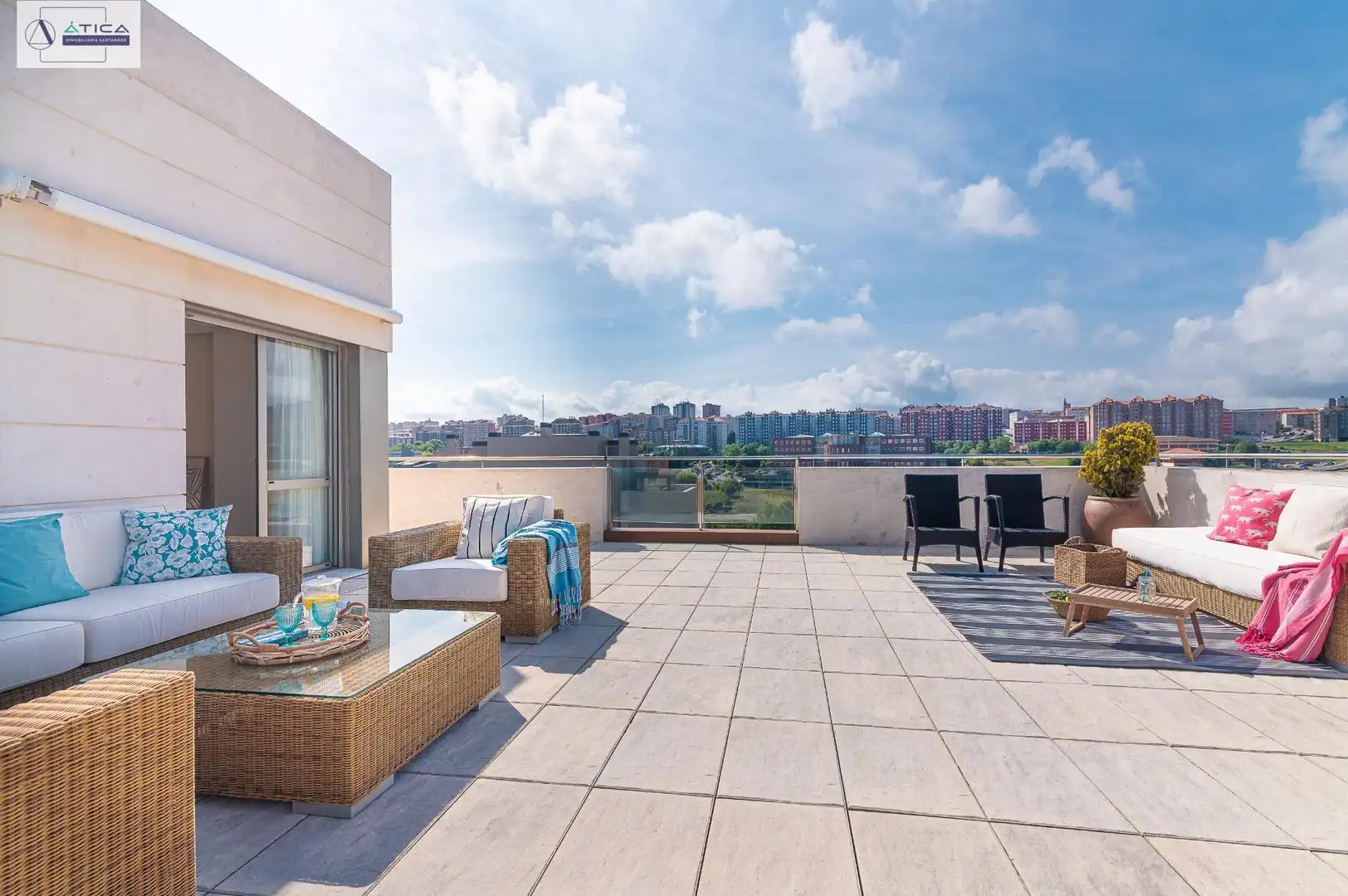 Terraza de Ático en venta en Santander con Calefacción, Jardín privado y Parquet