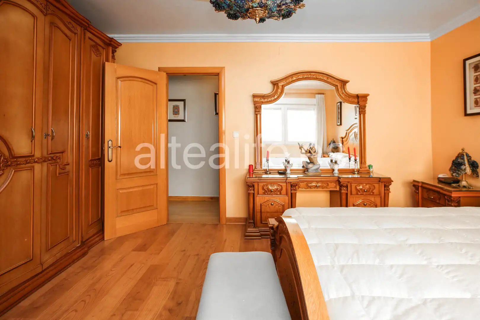 Dormitori de Casa o xalet en venda en La Nucia amb Aire condicionat, Jardí privat i Terrassa