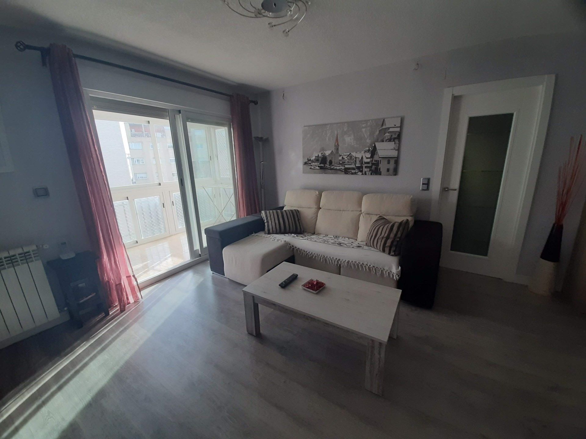 Living room of Flat for sale in Collado Villalba  with Heating, Terrace and Furnished