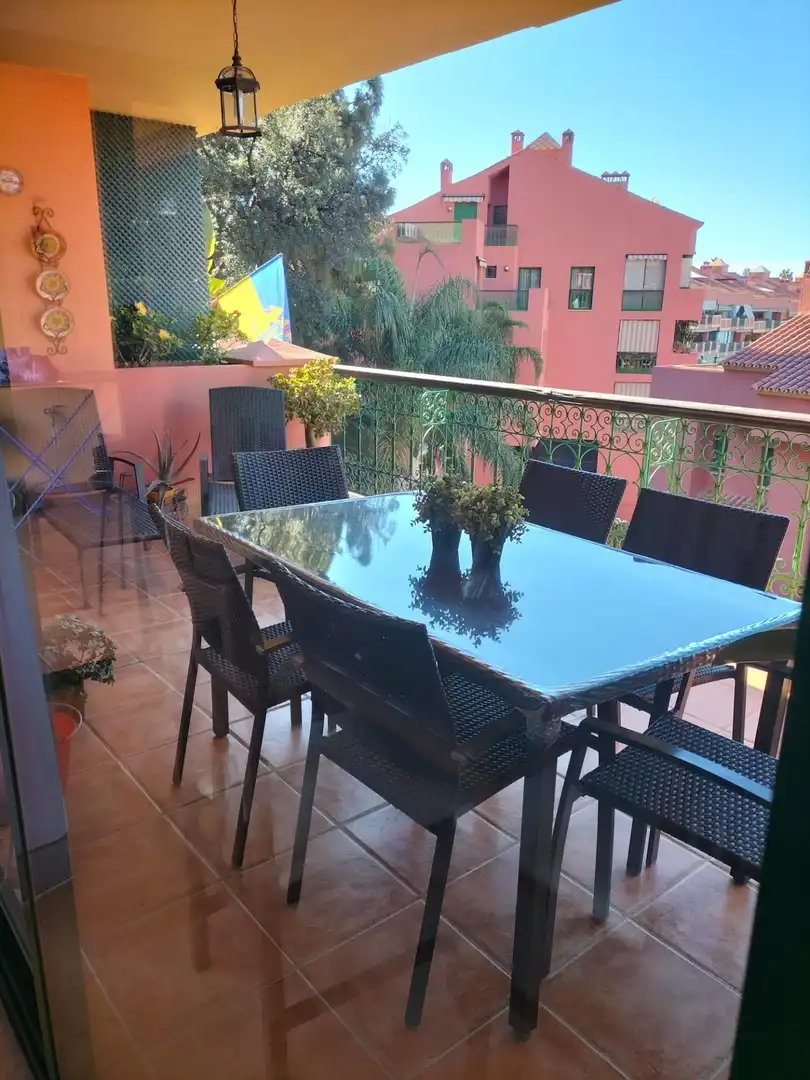 Terraza de Apartamento de alquiler en Fuengirola con Terraza, Amueblado y Piscina comunitaria