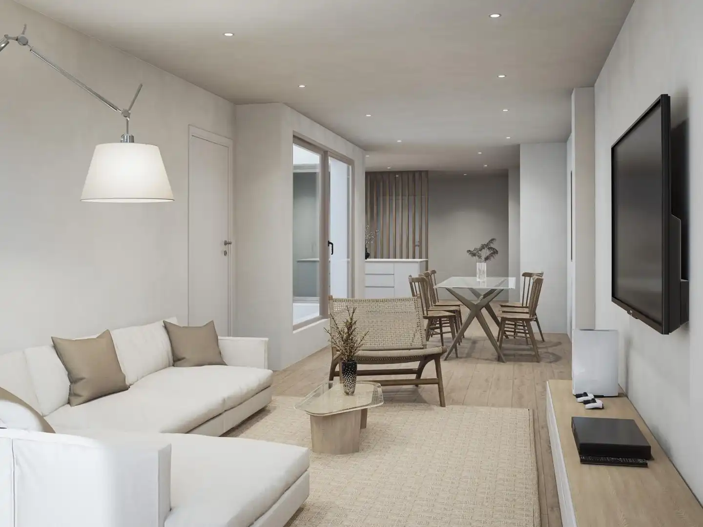 Sala de estar de Piso en venta en Molins de Rei con Aire acondicionado, Calefacción y Parquet