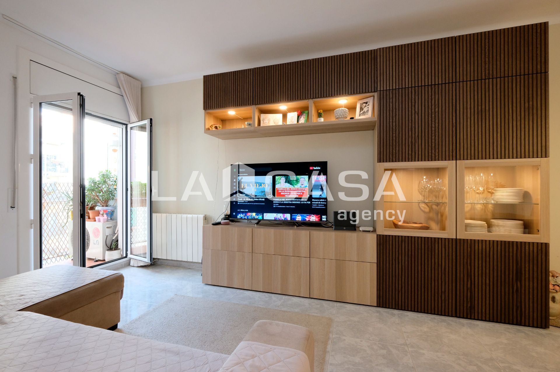Sala de estar de Piso en venta en  Barcelona Capital con Aire acondicionado, Calefacción y Horno