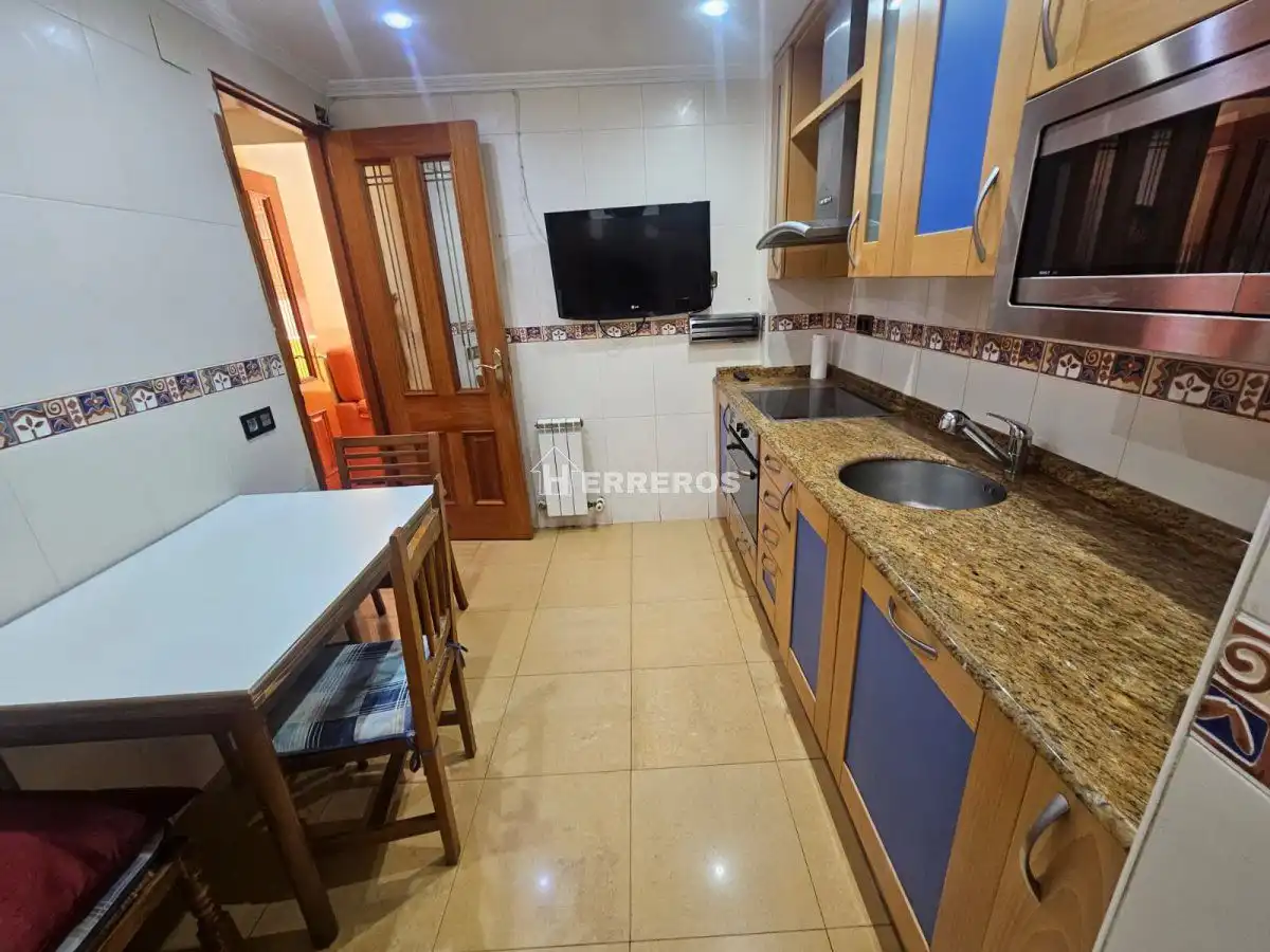 Kitchen of Flat for sale in  Logroño  with Heating, Parquet flooring and Furnished