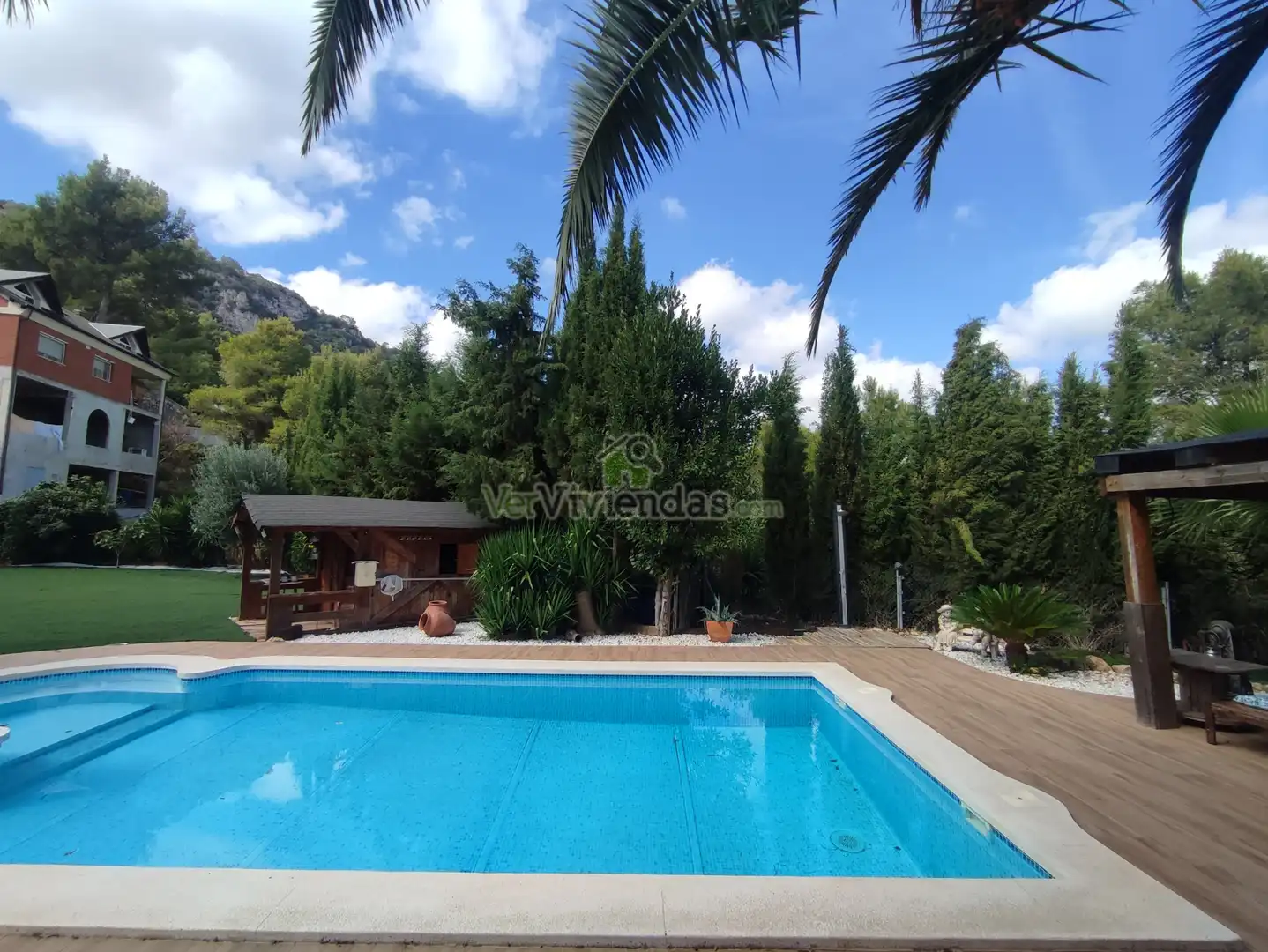 Swimming pool of Houses for sale in Vallirana, Barcelona