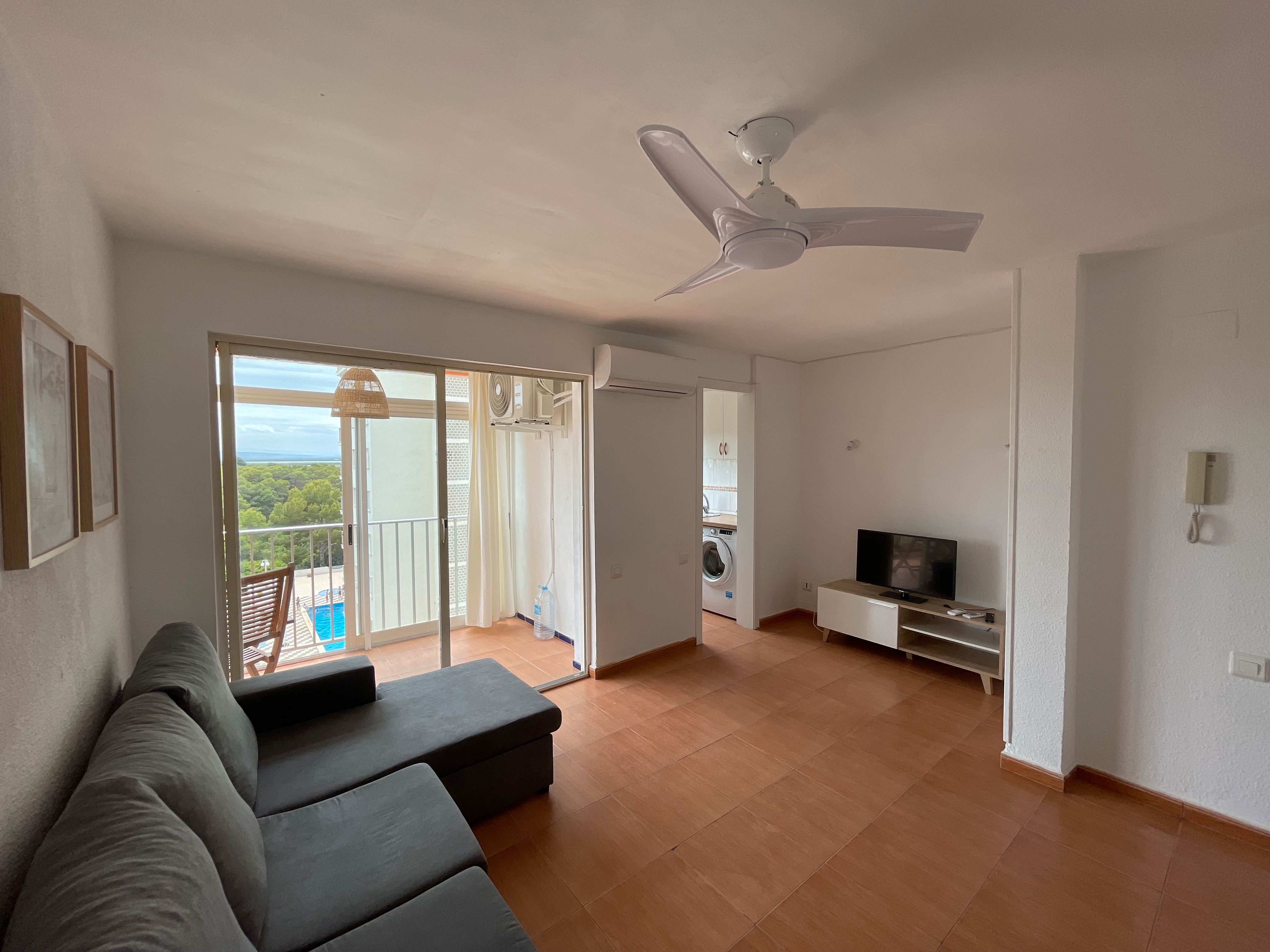 Sala de estar de Apartamento de alquiler en  Valencia Capital con Aire acondicionado, Calefacción y Parquet