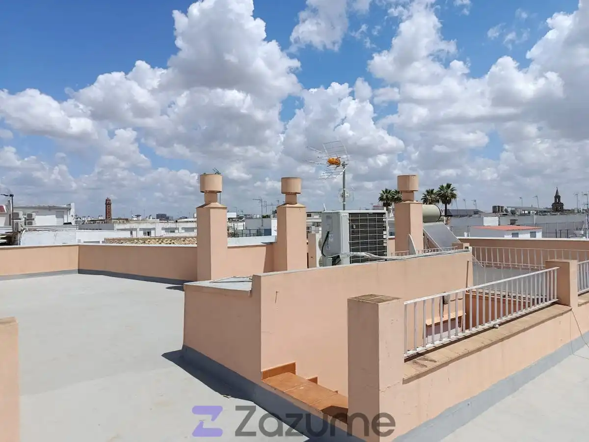 Terraza de Piso de alquiler en Sevilla con Aire acondicionado, Calefacción y Parquet