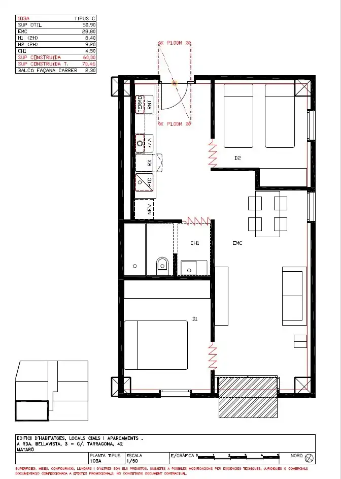 Piso en venta en Mataró con Aire acondicionado, Calefacción y Terraza