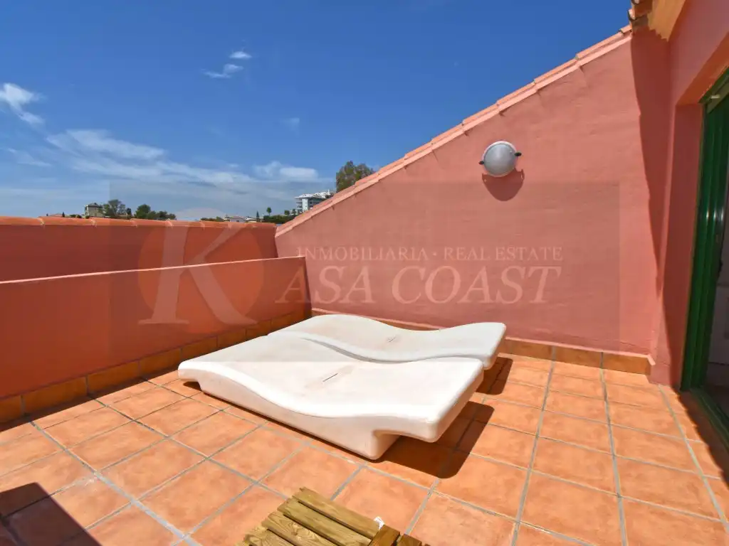 Terraza de Dúplex en venta en Fuengirola con Aire acondicionado, Jardín privado y Terraza