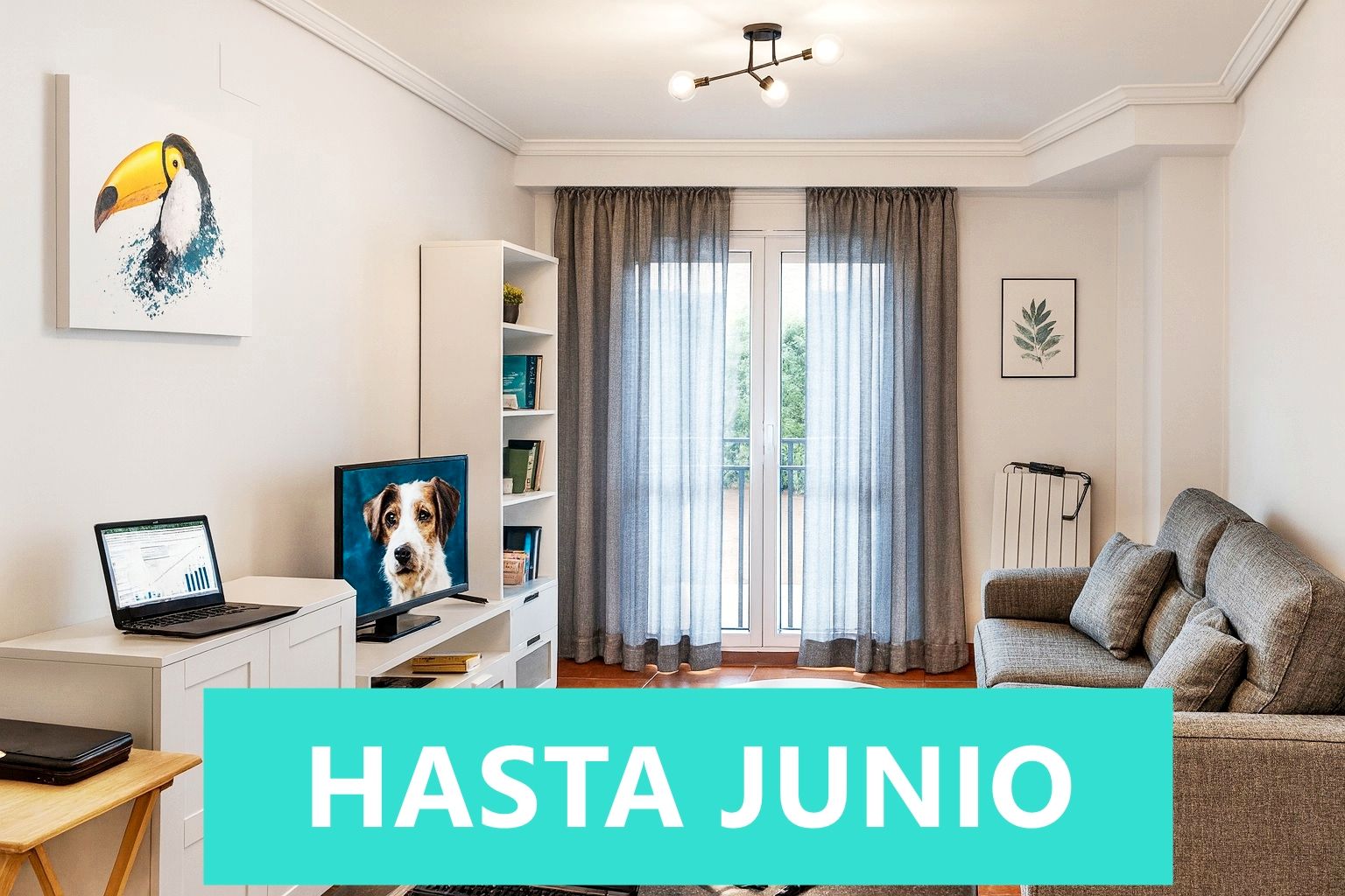 Sala de estar de Piso de alquiler en Ramales de la Victoria con Amueblado y Horno