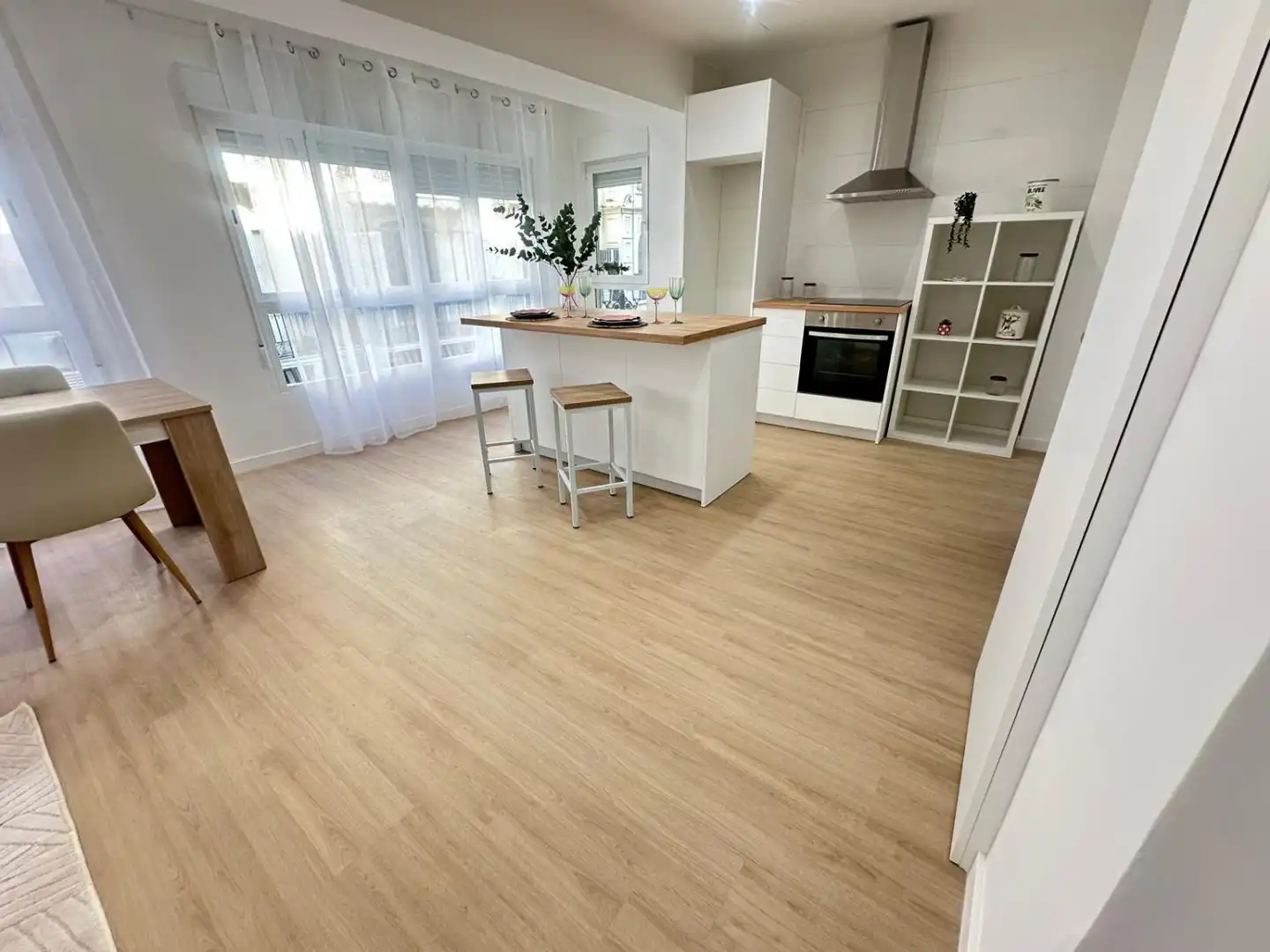 Cocina de Piso en venta en Castellón de la Plana / Castelló de la Plana con Terraza y Amueblado